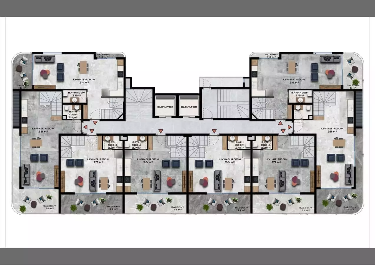Flat 50m² in Turkey, Gazipasа. Priced at 103000€ rent photo-14