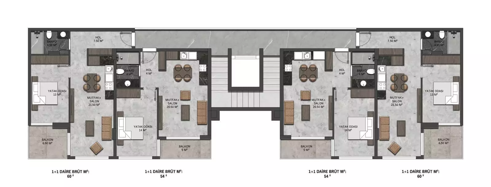Flat 54m² in Turkey, Oba. Priced at 250000€ rent photo-25