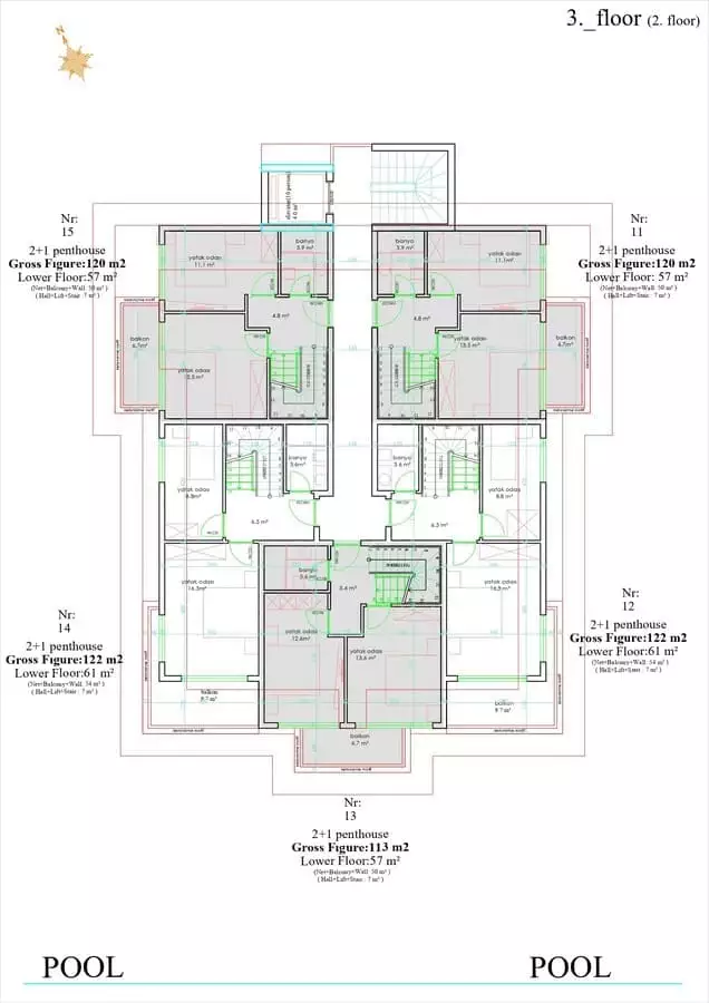 Flat 57m² in Turkey, Alania. Priced at 199000€ rent photo-28