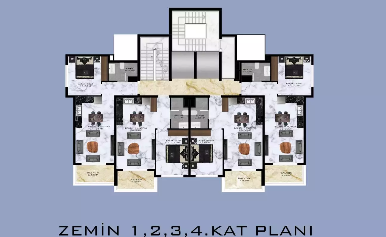 Flat 55m² in Turkey, Mahmutlar. Priced at 85000€ rent photo-15