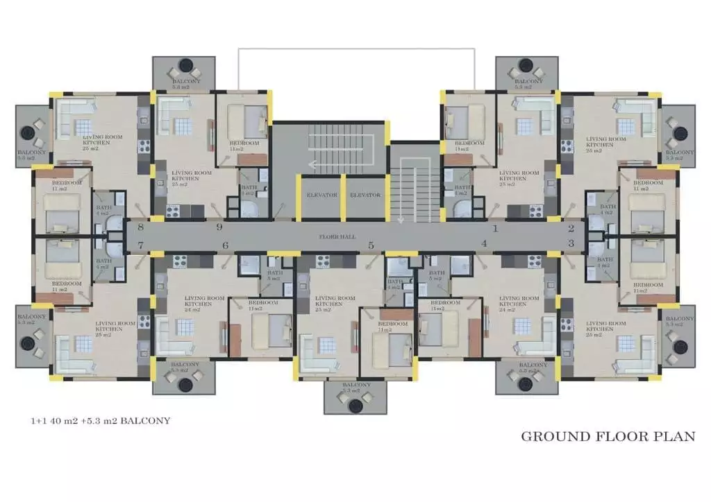Flat 45m² in Turkey, Alania. Priced at 94000€ rent photo-28