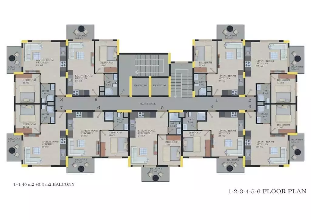 Flat 45m² in Turkey, Alania. Priced at 94000€ rent photo-29