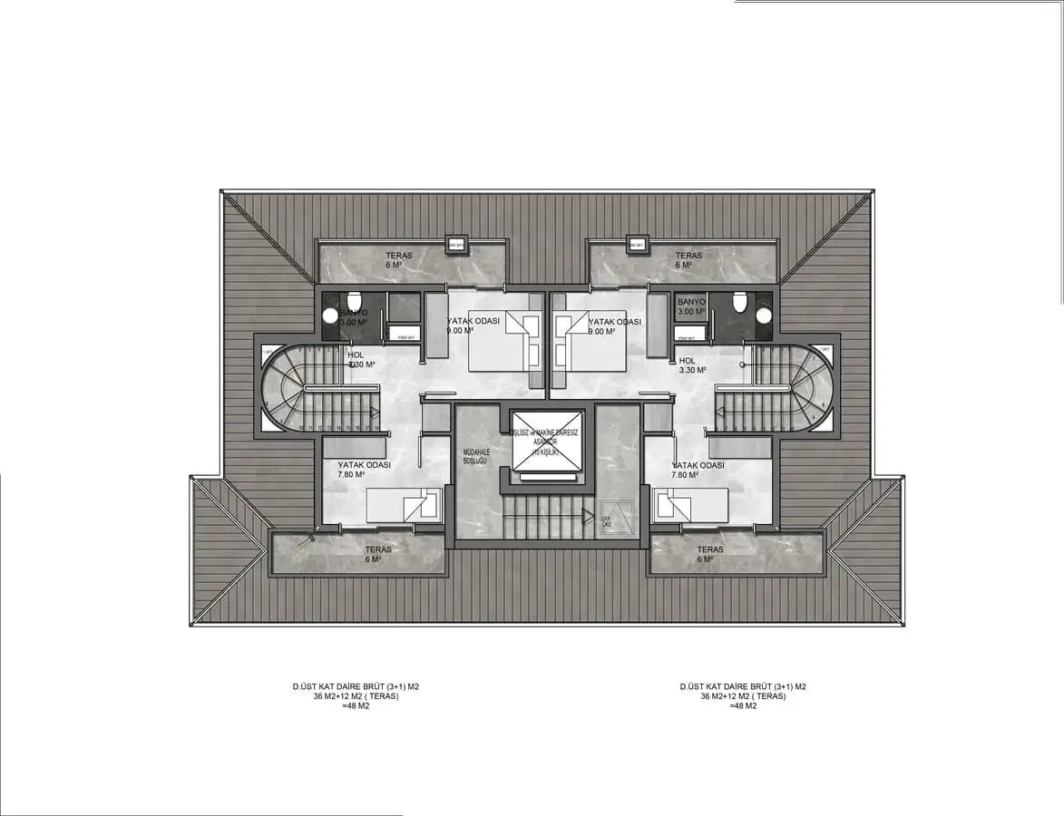 Flat 52m² in Turkey, Kargicak. Priced at 130000€ rent photo-29