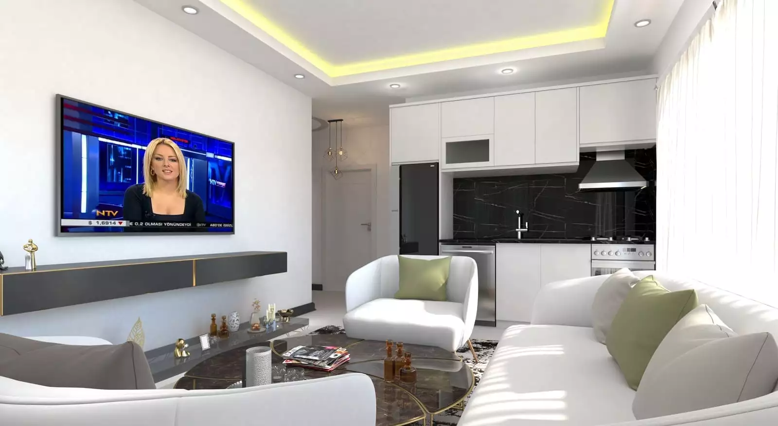 Flat 61m² in Turkey, Kestel. Priced at 109500€ rent photo-12