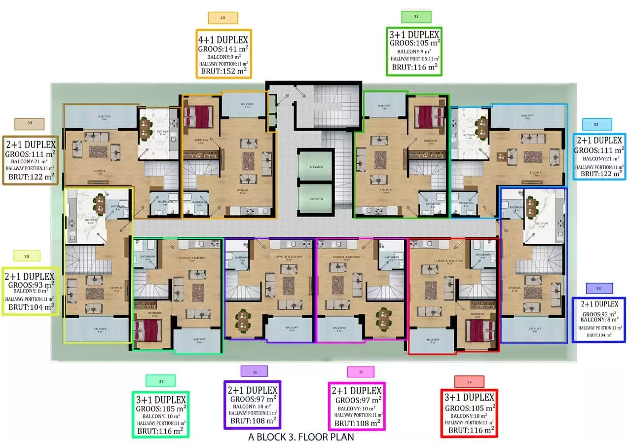 Flat 61m² in Turkey, Kestel. Priced at 109500€ rent photo-20