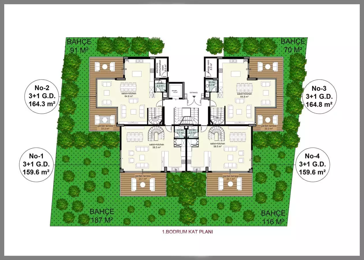 Townhouse 94m² in Turkey, Cikcilli. Priced at 310000€ rent photo-26
