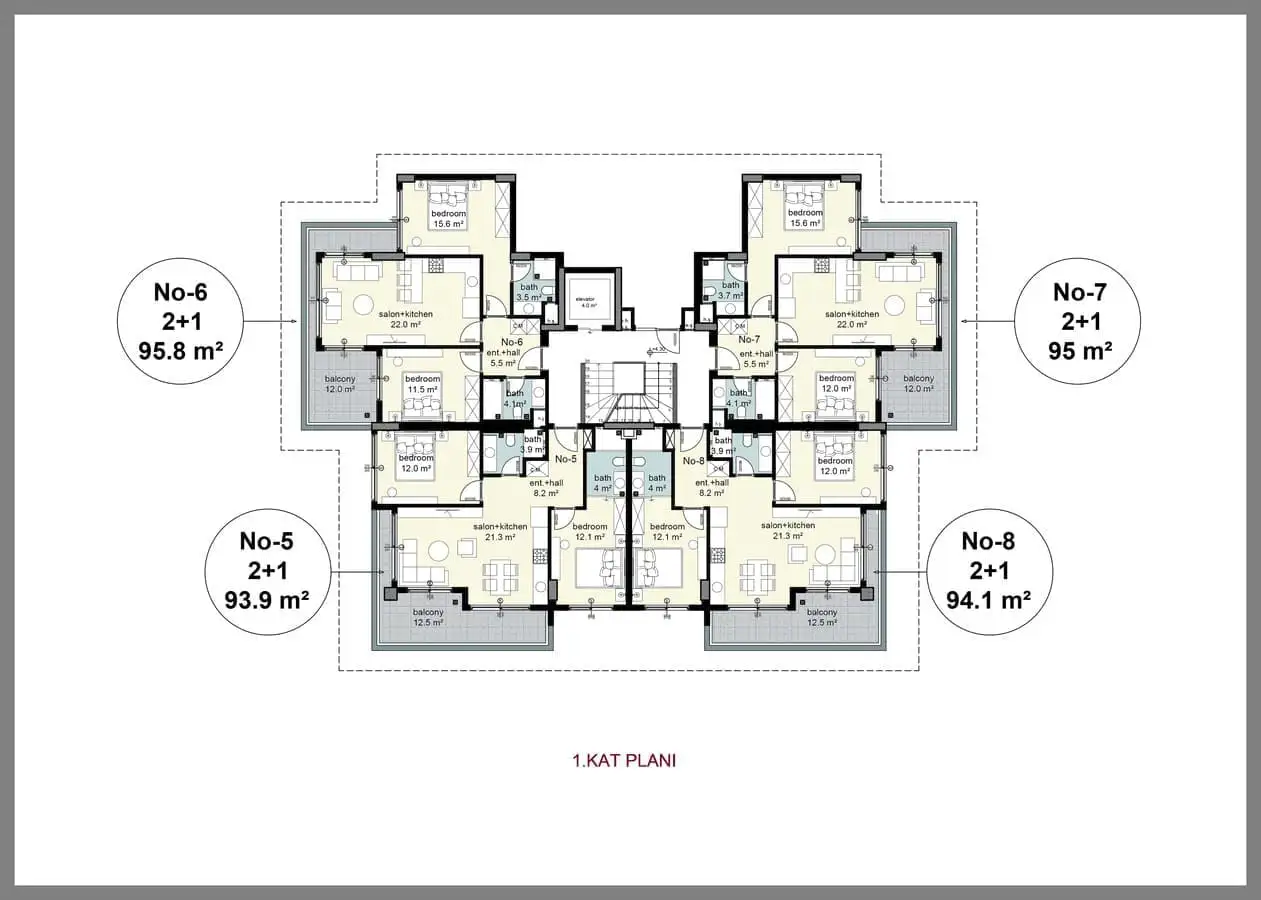 Townhouse 94m² in Turkey, Cikcilli. Priced at 310000€ rent photo-29
