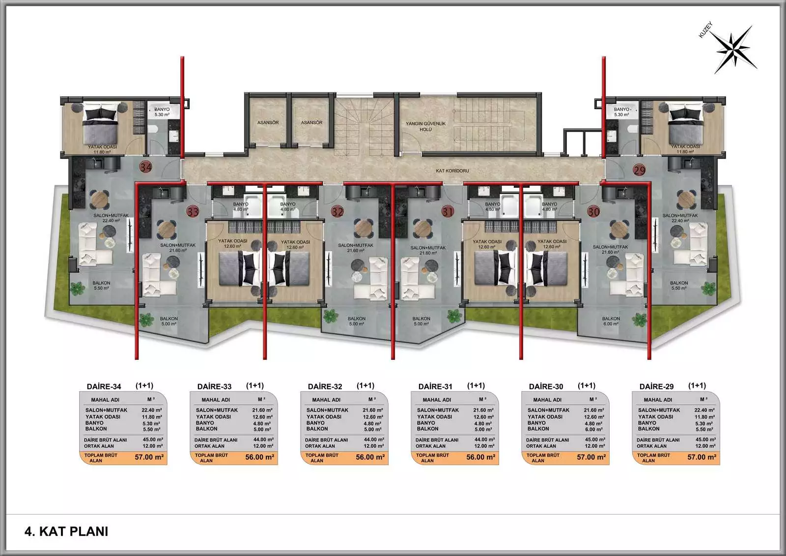 Penthouse 140m² in Turkey, Demirtas. Priced at 159000€ rent photo-21