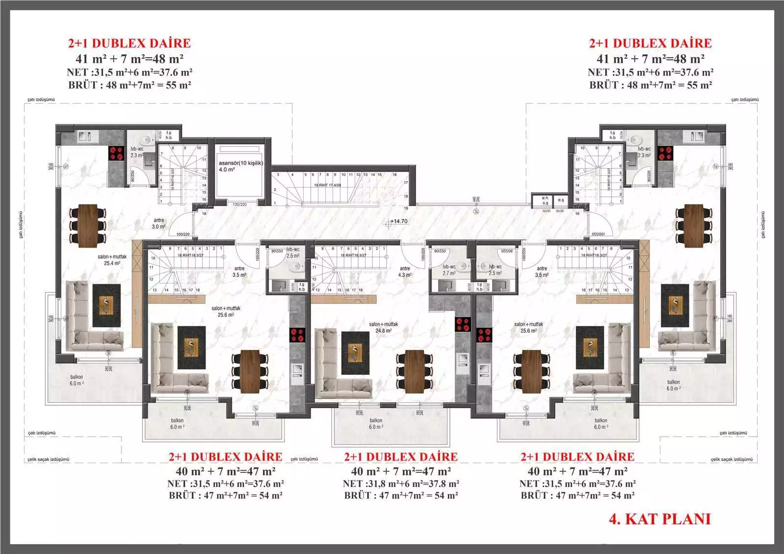 Flat 54m² in Turkey, Avsallar. Priced at 102000€ rent photo-24