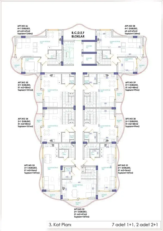 Flat 51m² in Turkey, Oba. Priced at 211500€ rent photo-31