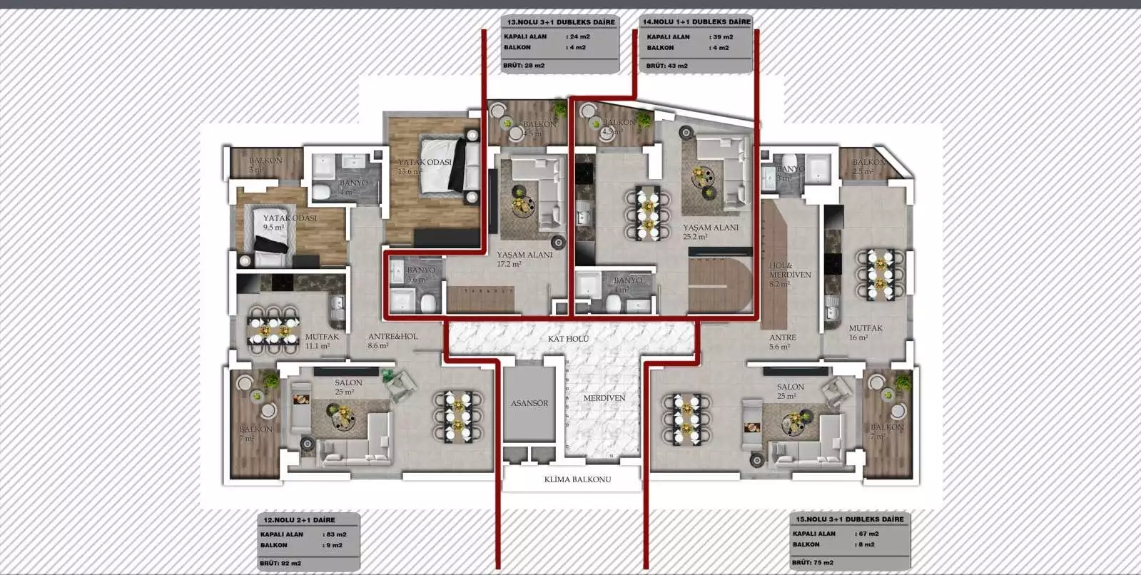 Flat 44m² in Turkey, Mahmutlar. Priced at 120500€ rent photo-23