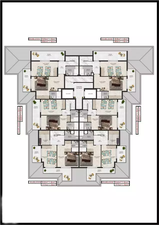 Flat 53m² in Turkey, Kargicak. Priced at 145000€ rent photo-18