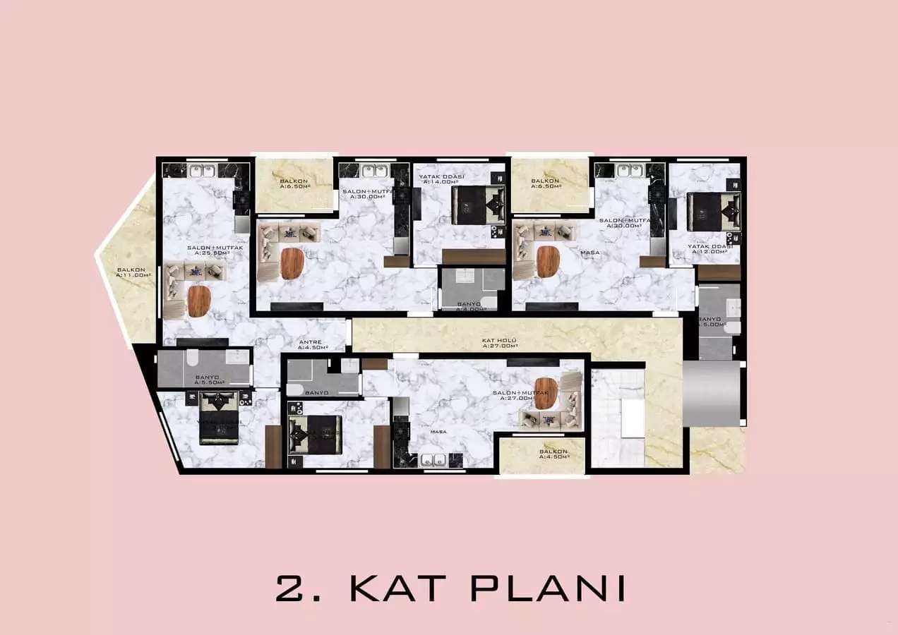 Flat 45m² in Turkey, Demirtas. Priced at 100000€ rent photo-17