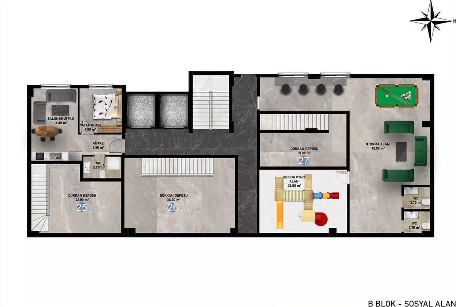 Flat 50m² in Turkey, Mahmutlar. Priced at 115000€ rent photo-28