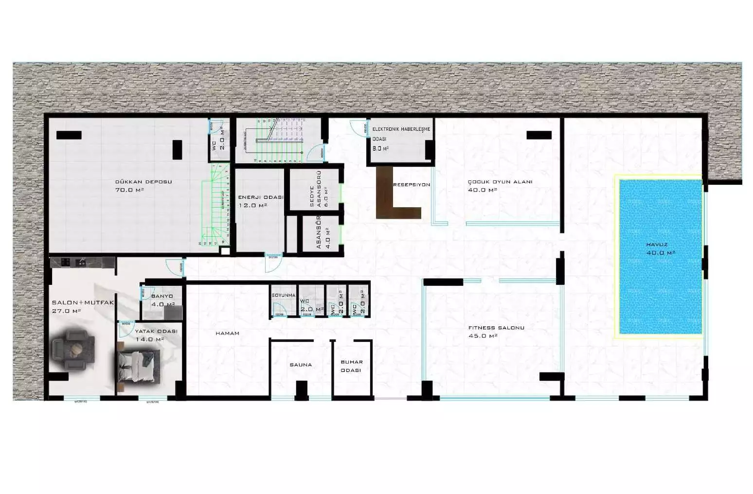 Flat 54m² in Turkey, Mahmutlar. Priced at 85000€ rent photo-2