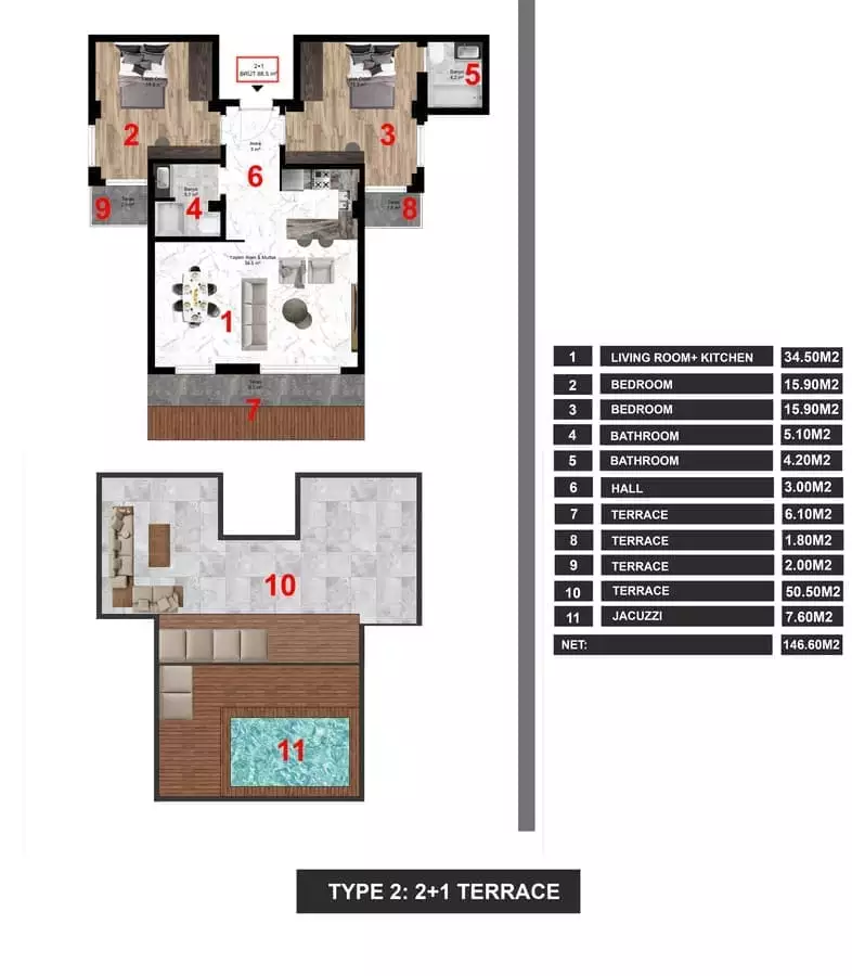 Flat 146m² in Turkey, Istanbul. Priced at 369000€ rent photo-27