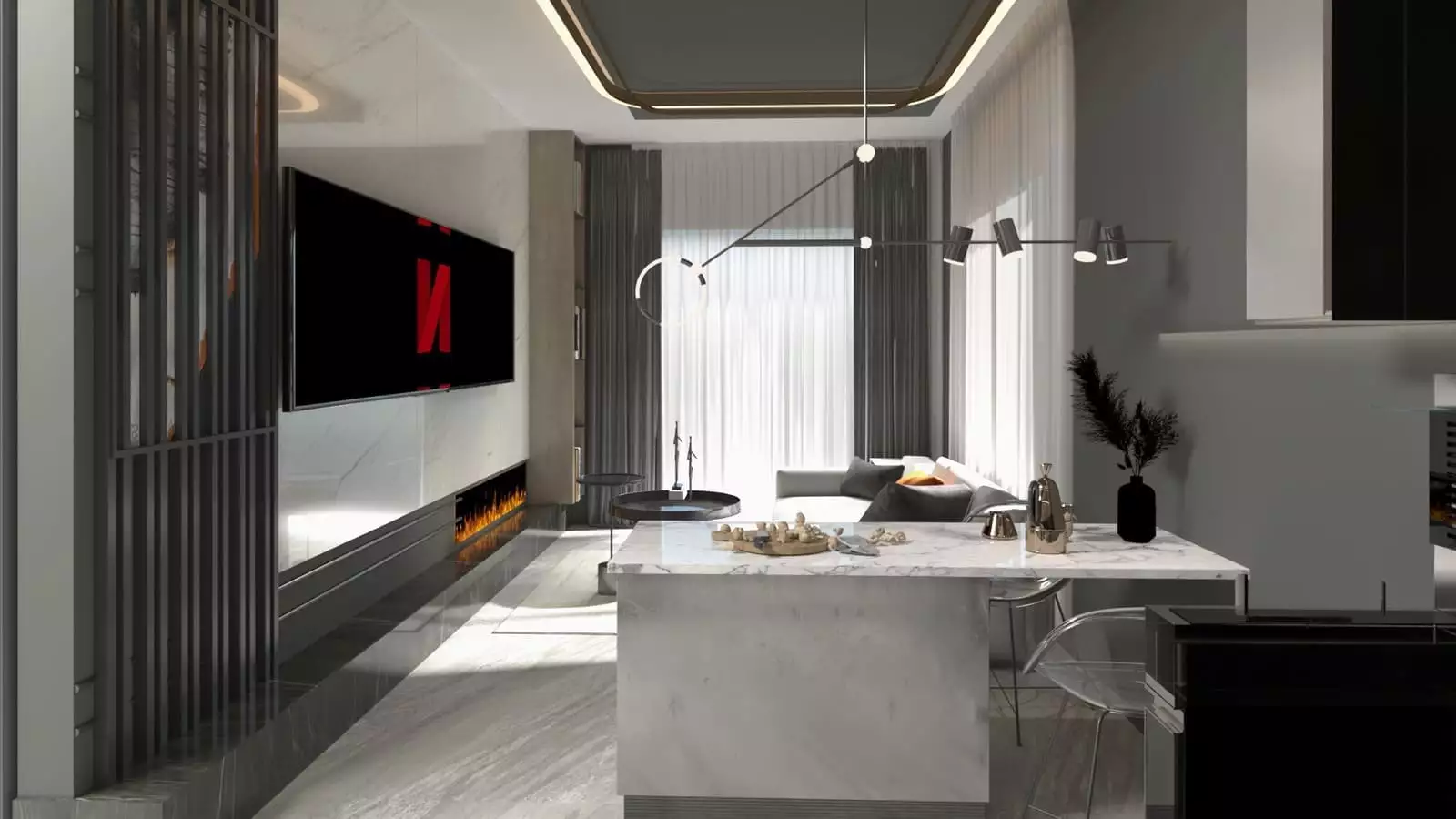 Flat 56m² in Turkey, Kargicak. Priced at 169000€ rent photo-11