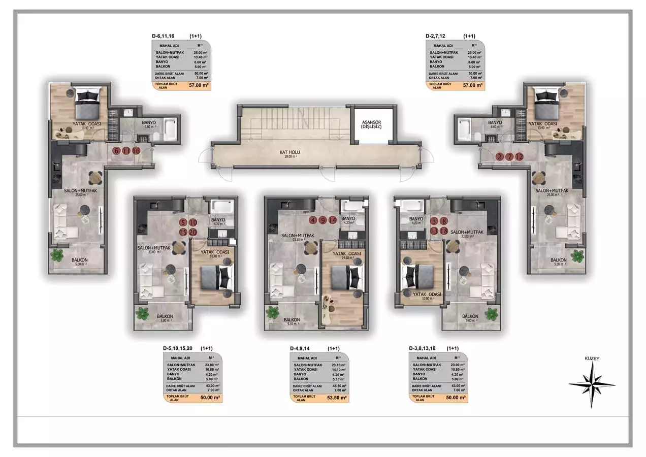 Flat 43m² in Turkey, Oba. Priced at 139500€ rent photo-16