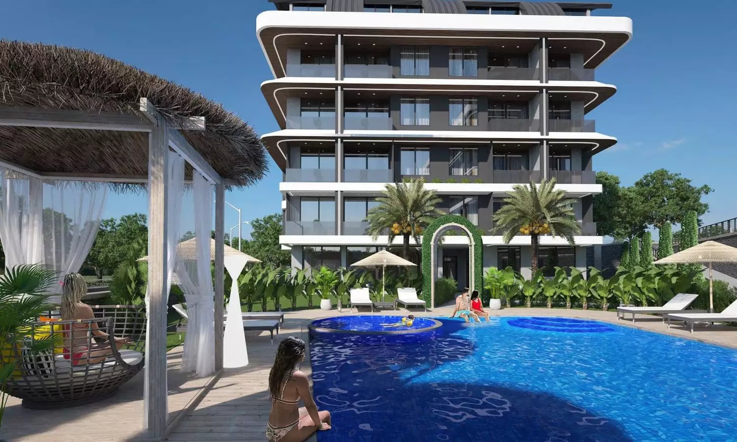 Flat 48m² in Turkey, Kargicak. Priced at 134000€ rent photo-17