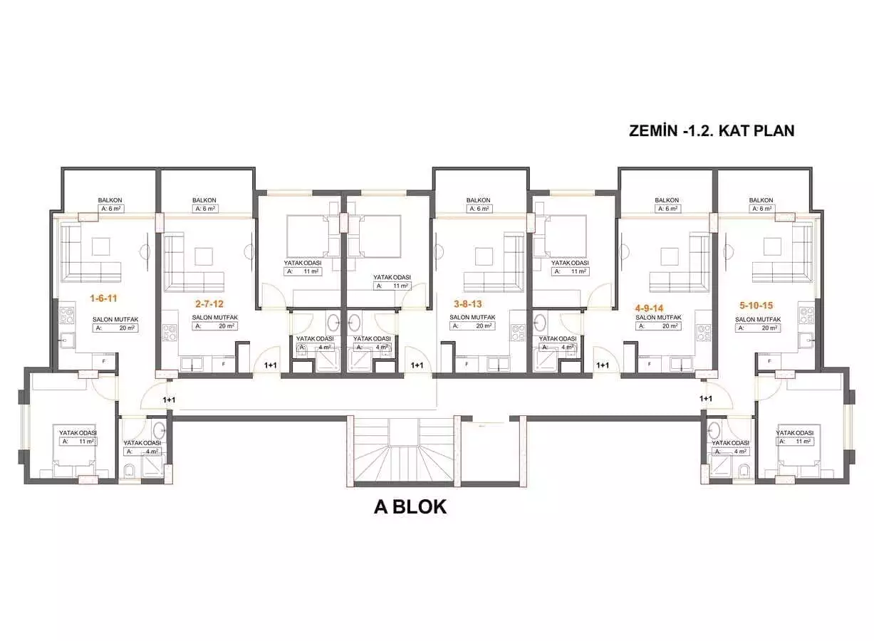 Flat 48m² in Turkey, Kargicak. Priced at 134000€ rent photo-26