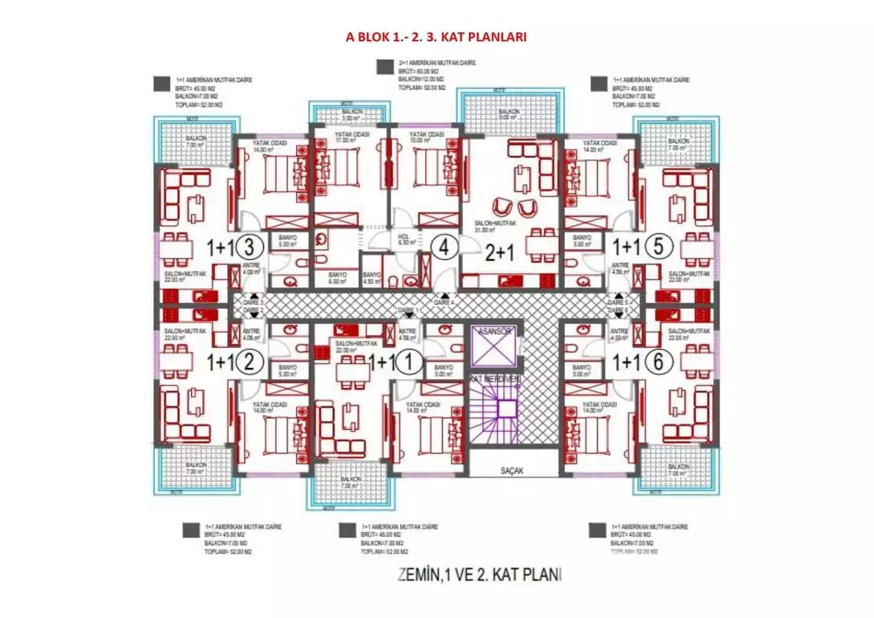 Flat 52m² in Turkey, Oba. Priced at 132000€ rent photo-22