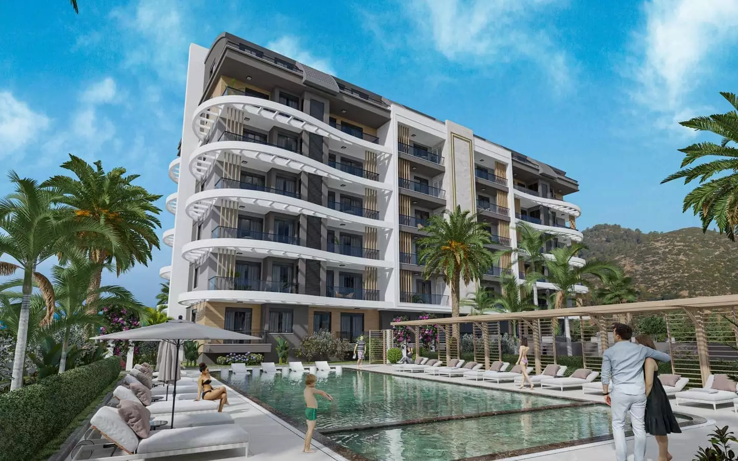 Flat 45m² in Turkey, Gazipasа. Priced at 128000€ rent photo-15
