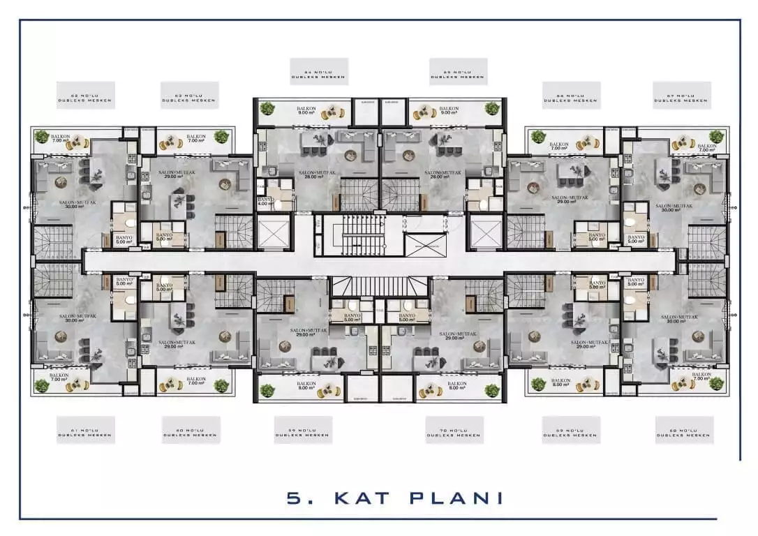 Flat 45m² in Turkey, Gazipasа. Priced at 128000€ rent photo-20
