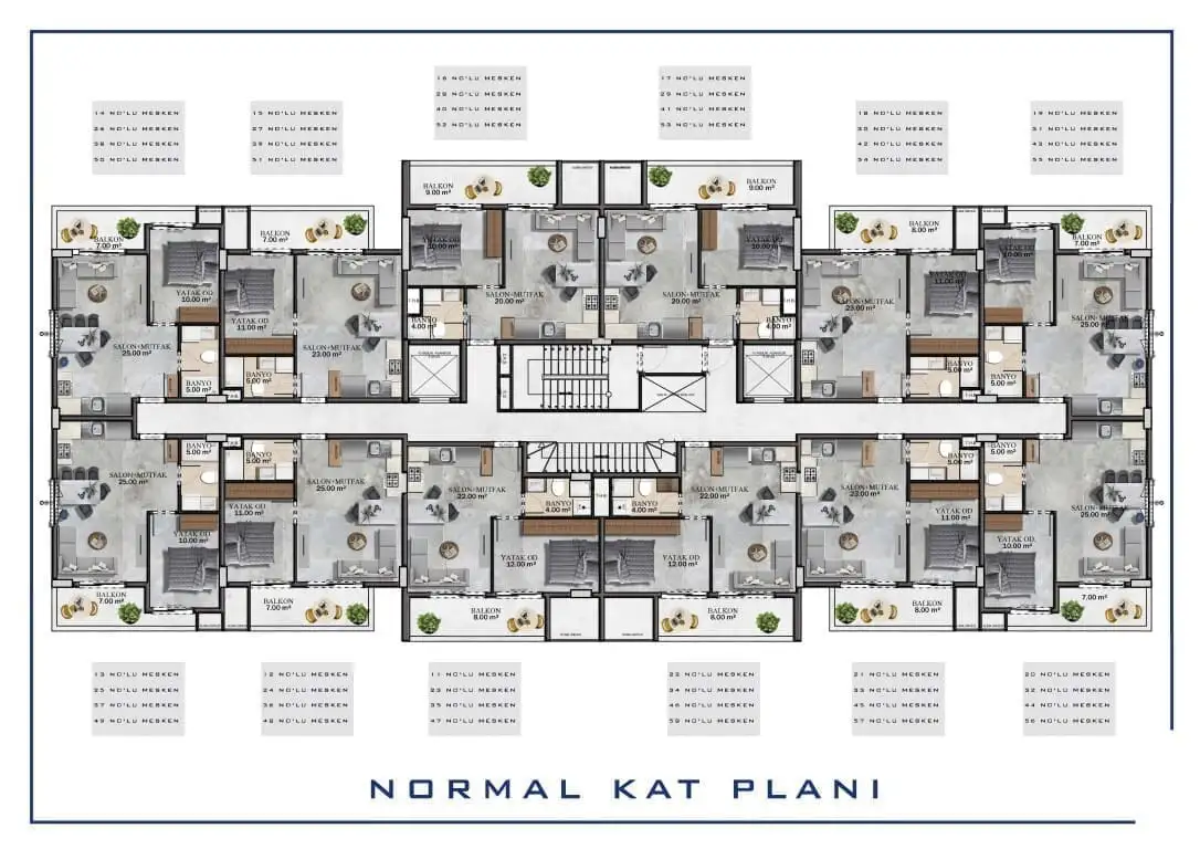 Flat 45m² in Turkey, Gazipasа. Priced at 128000€ rent photo-19