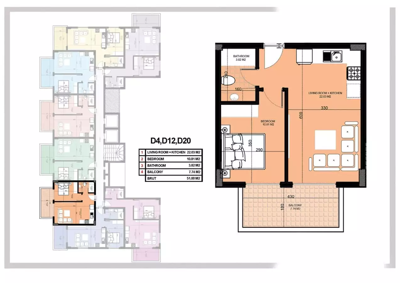 Flat 50m² in Turkey, Konakli. Priced at 106000€ rent photo-22