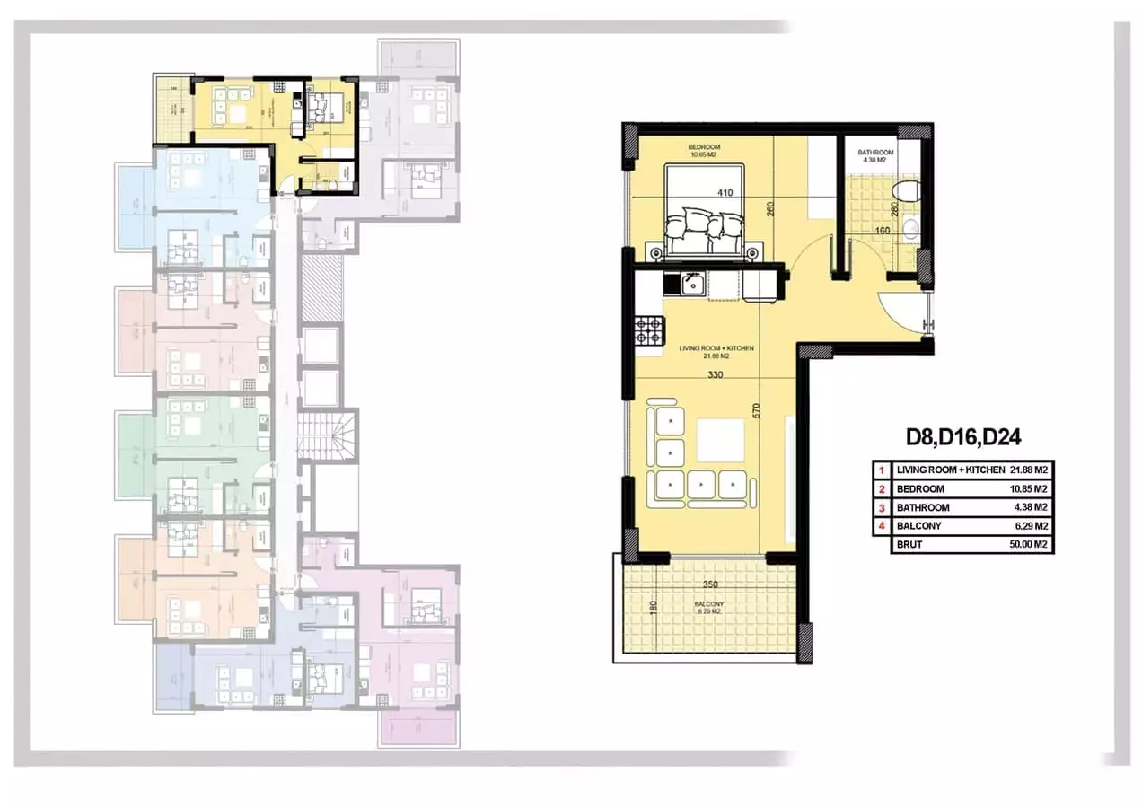 Flat 50m² in Turkey, Konakli. Priced at 106000€ rent photo-26
