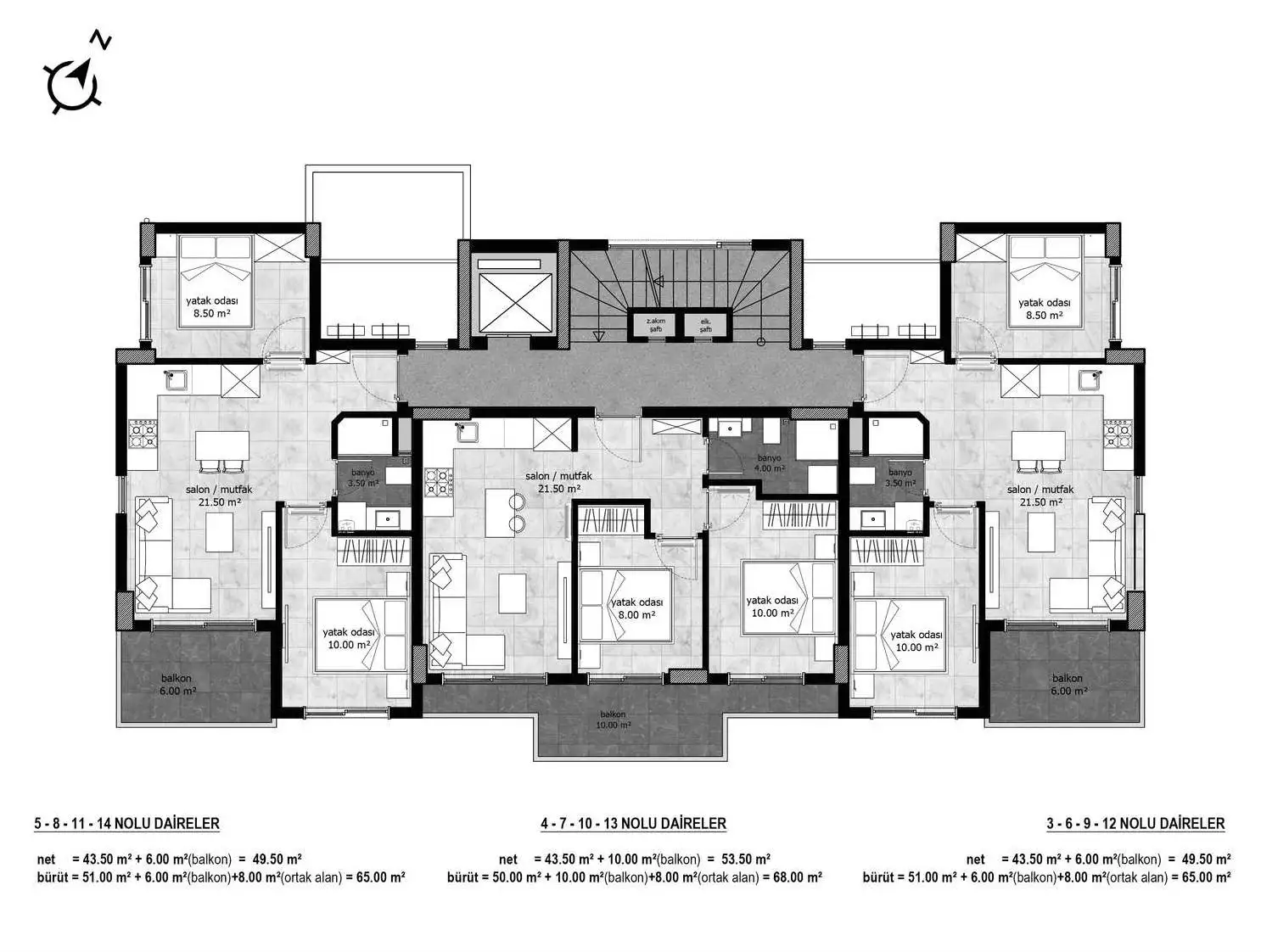 Flat 63m² in Turkey, Avsallar. Priced at 99000€ rent photo-13