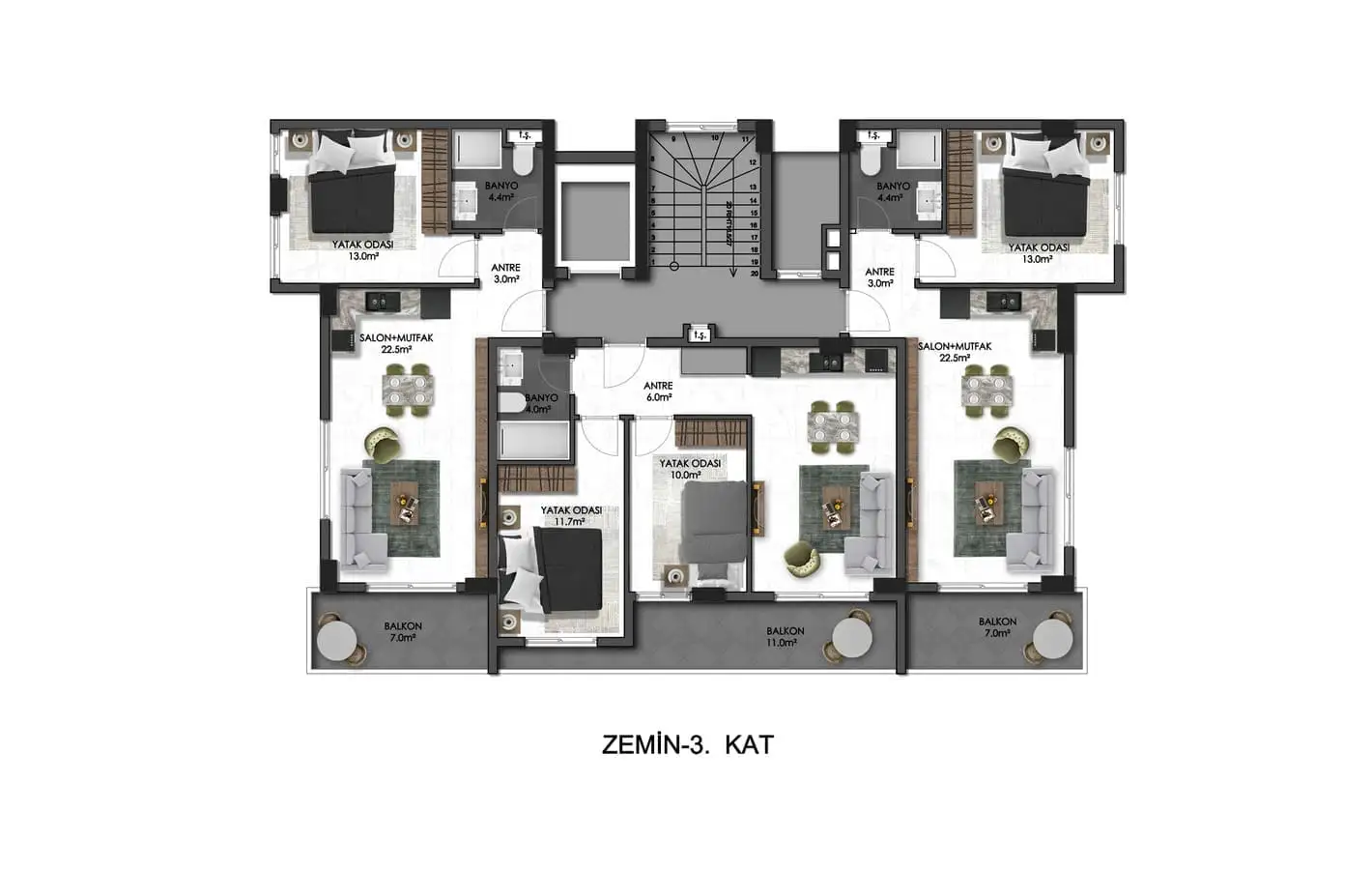 Flat 56m² in Turkey, Oba. Priced at 150000€ rent photo-24