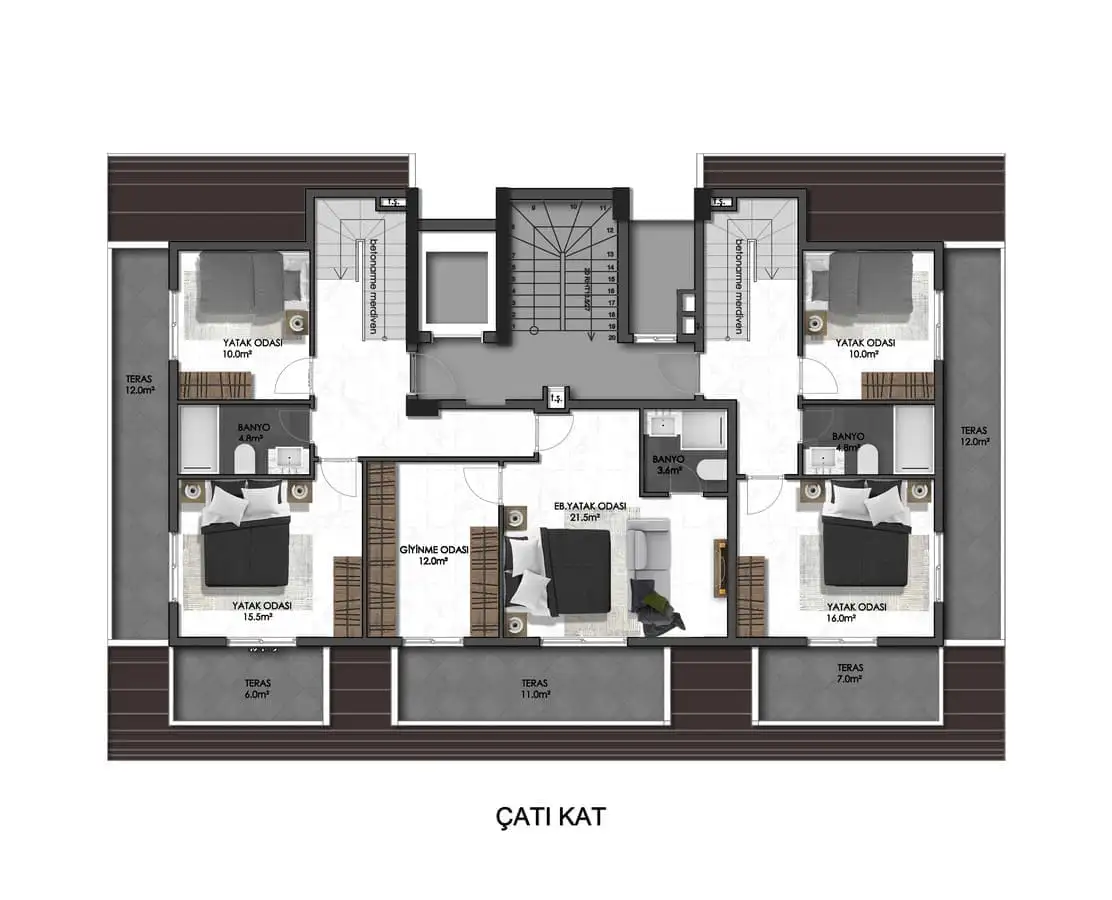 Flat 56m² in Turkey, Oba. Priced at 150000€ rent photo-26