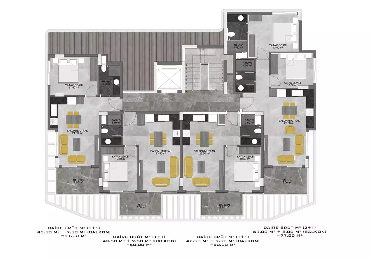 Flat 50m² in Turkey, Oba. Priced at 148500€ rent photo-26