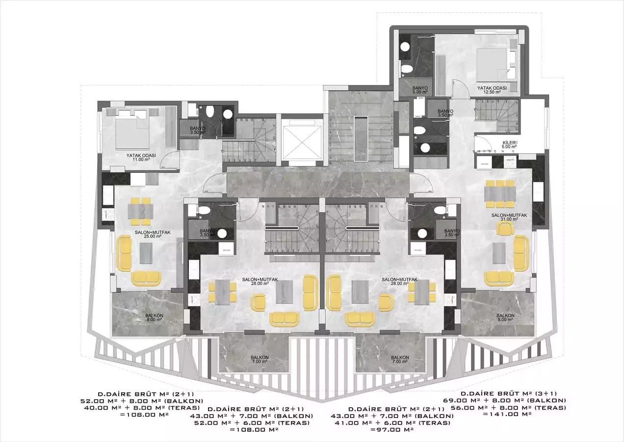 Flat 50m² in Turkey, Oba. Priced at 148500€ rent photo-29