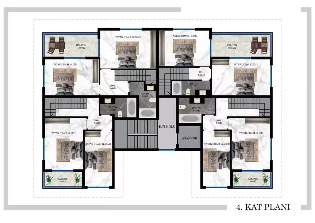Flat 42m² in Turkey, Oba. Priced at 137500€ rent photo-16