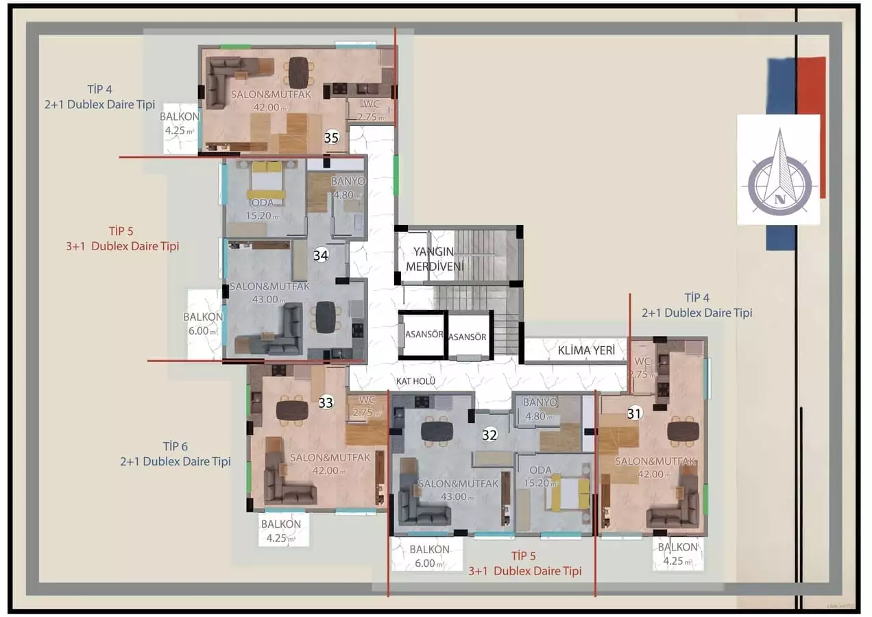 Flat 48m² in Turkey, Demirtas. Priced at 109000€ rent photo-15