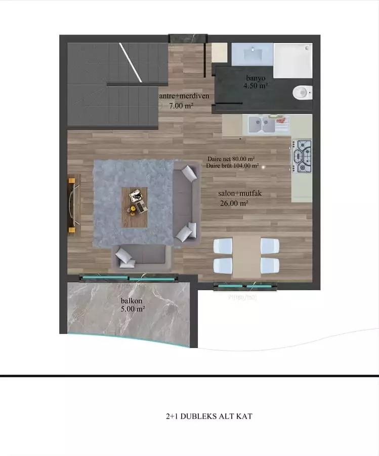 Flat 52m² in Turkey, Demirtas. Priced at 105000€ rent photo-17
