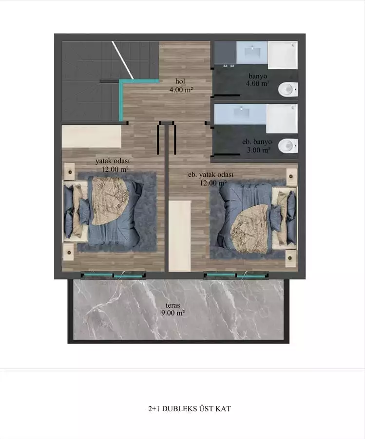 Flat 52m² in Turkey, Demirtas. Priced at 105000€ rent photo-18