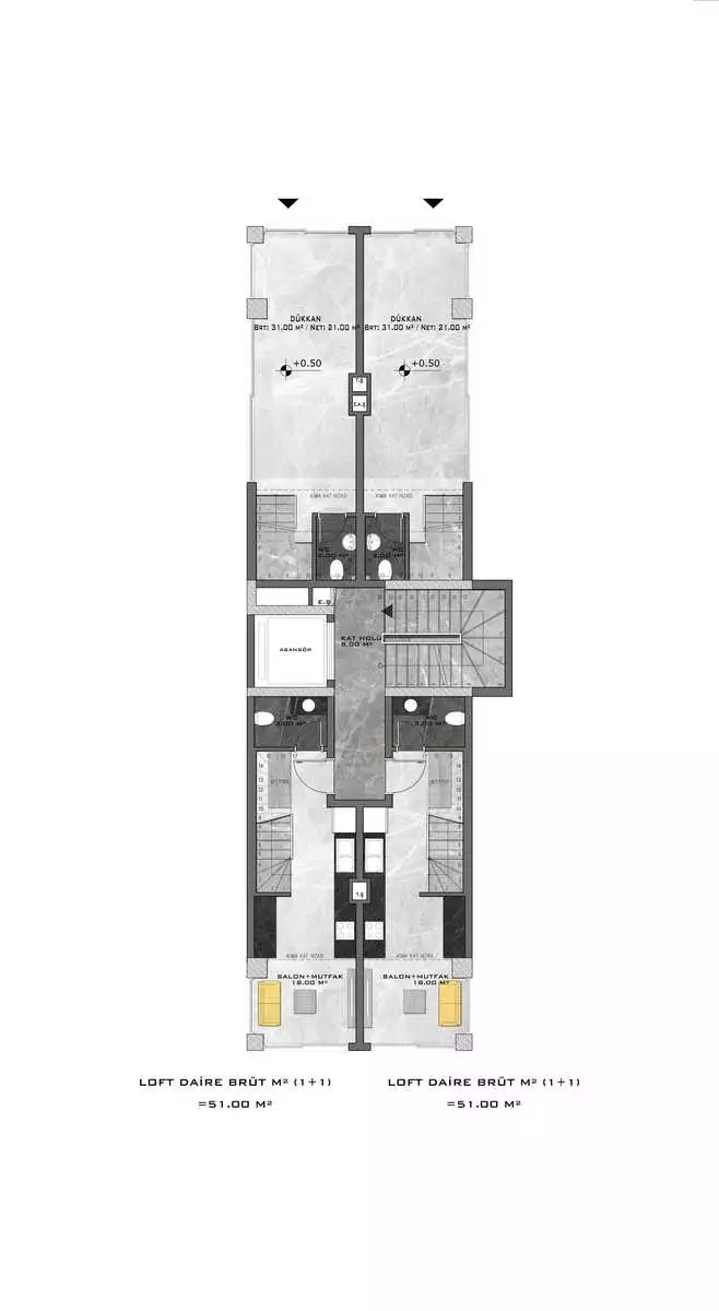 Flat 31m² in Turkey, Kargicak. Priced at 121000€ rent photo-21