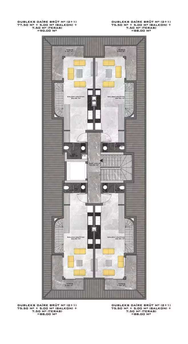 Flat 31m² in Turkey, Kargicak. Priced at 121000€ rent photo-26