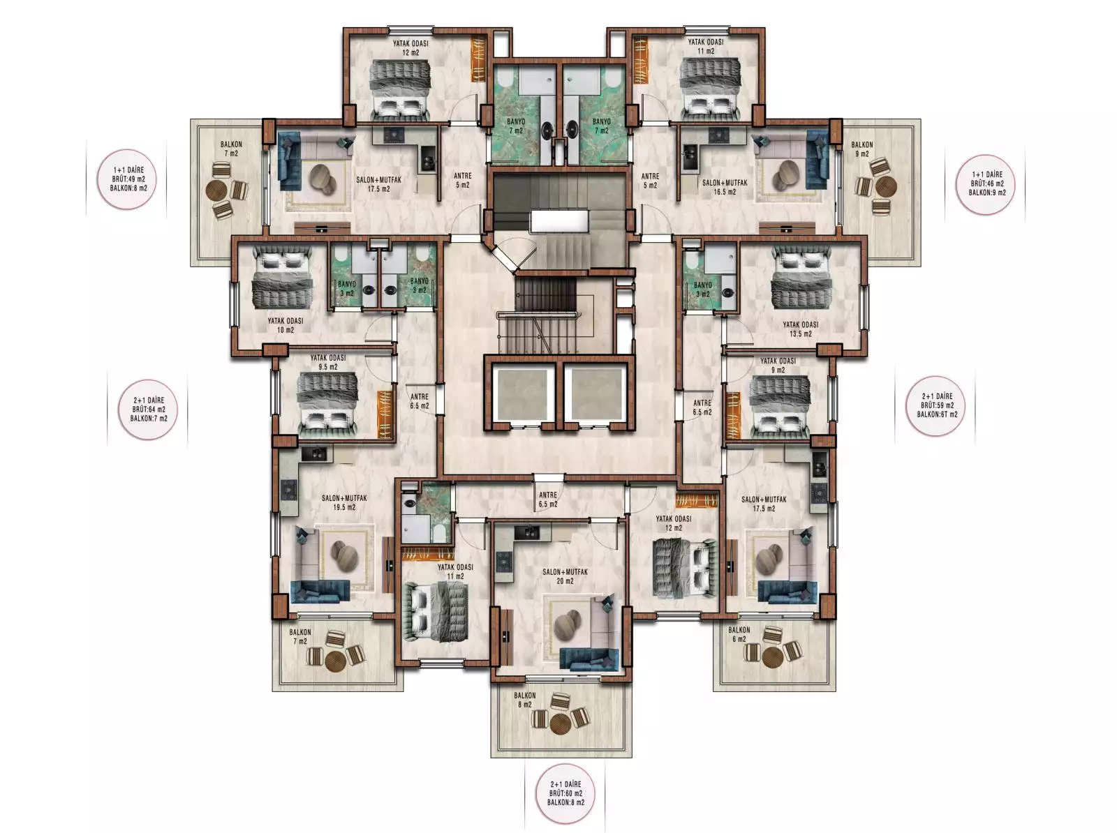 Penthouse 138m² in Turkey, Mahmutlar. Priced at 450000€ rent photo-19