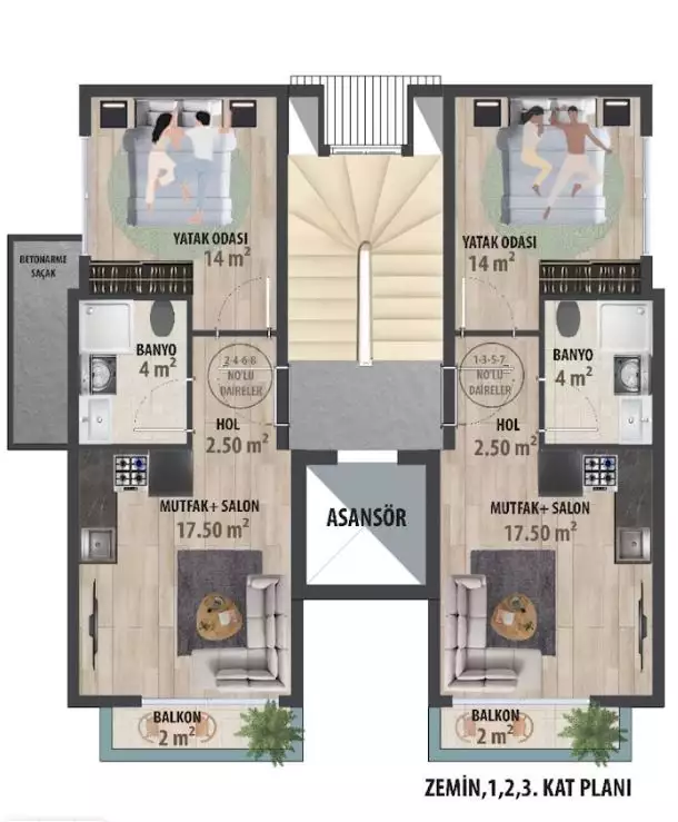 Flat 45m² in Turkey, Kestel. Priced at 145000€ rent photo-15