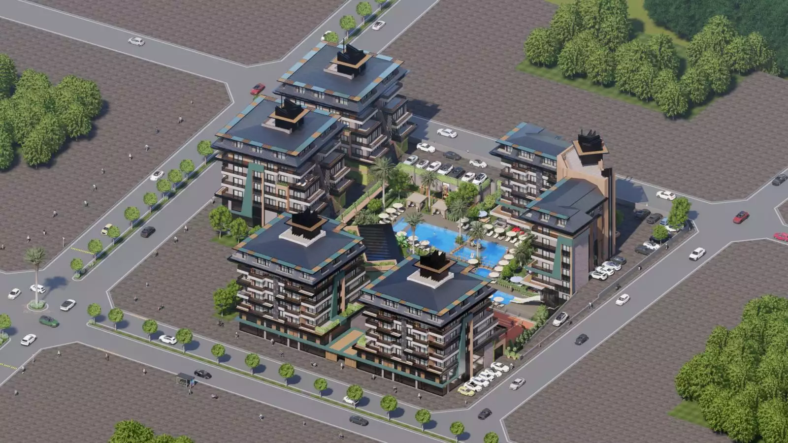 Flat 58m² in Turkey, Kargicak. Priced at 182000€ rent photo-24