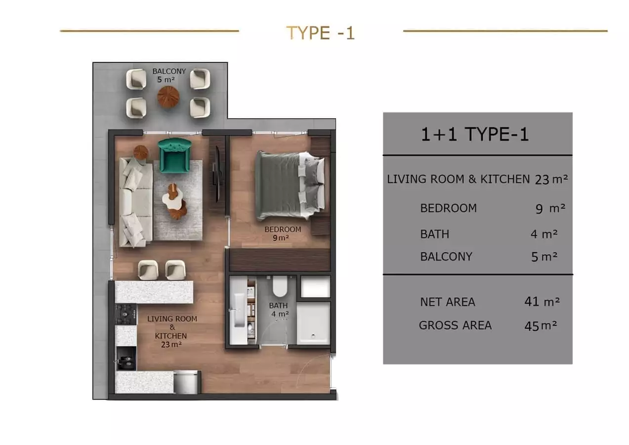 Flat 36m² in Turkey, Mersin. Priced at 60000€ rent photo-25