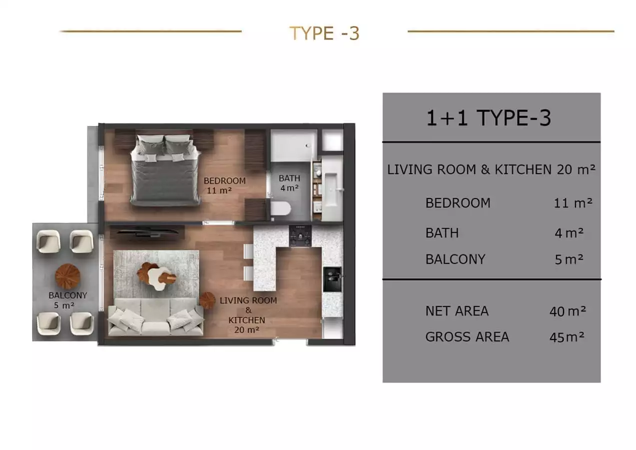 Flat 36m² in Turkey, Mersin. Priced at 60000€ rent photo-27