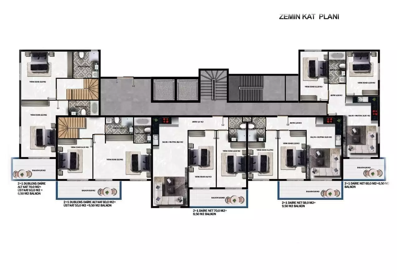 Flat 66m² in Turkey, Demirtas. Priced at 184000€ rent photo-21