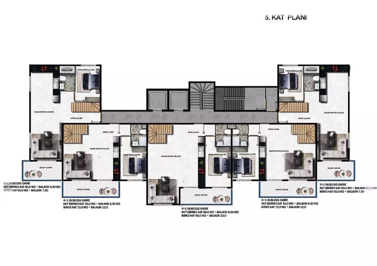 Flat 66m² in Turkey, Demirtas. Priced at 184000€ rent photo-23