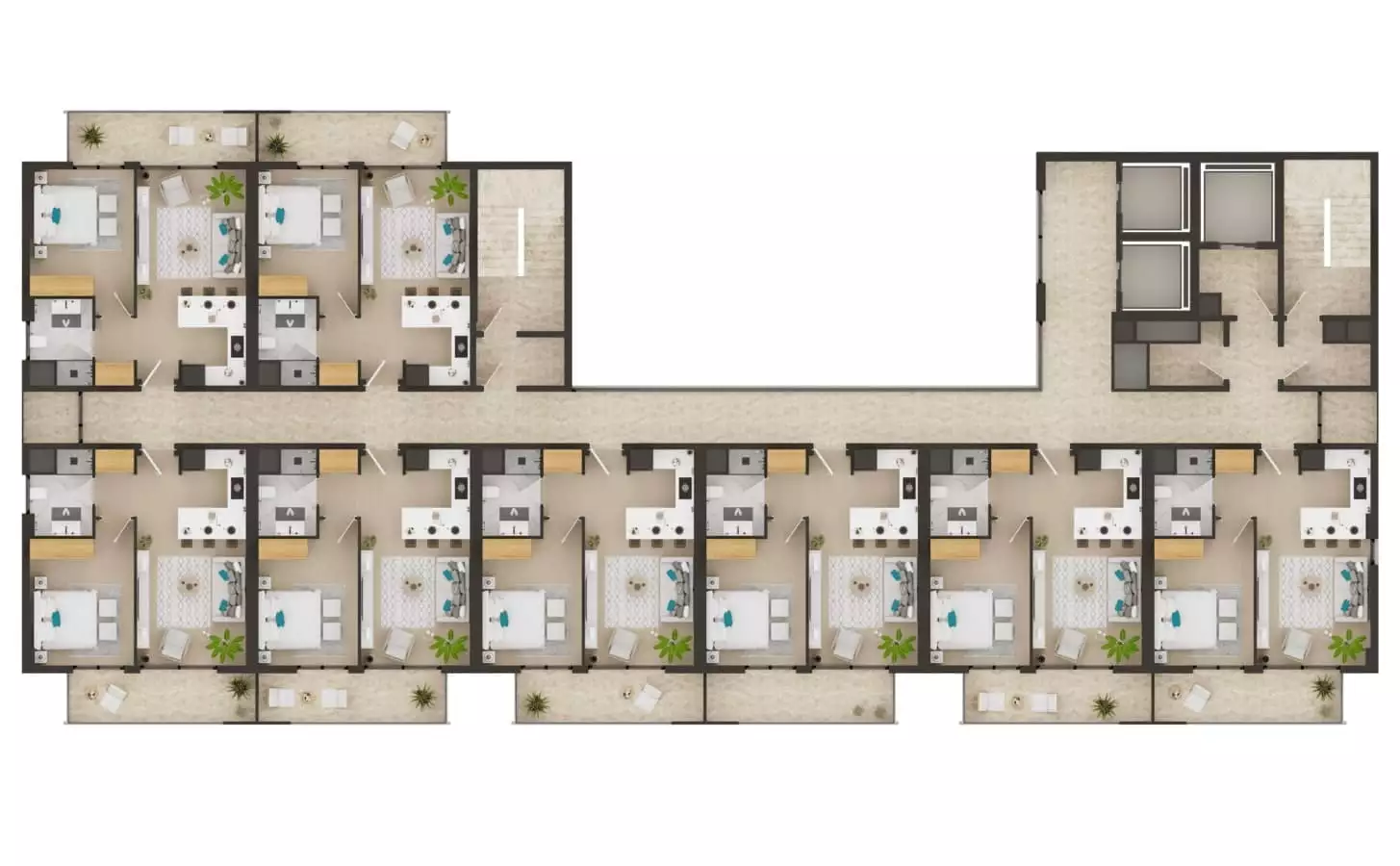 Flat 51m² in Turkey, Mersin. Priced at 92000€ rent photo-31