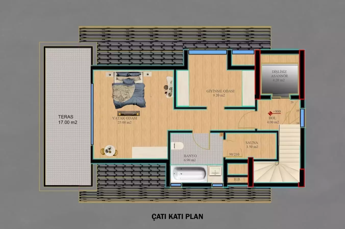 Villa 387m² in Turkey, Kargicak. Priced at 960000€ rent photo-21